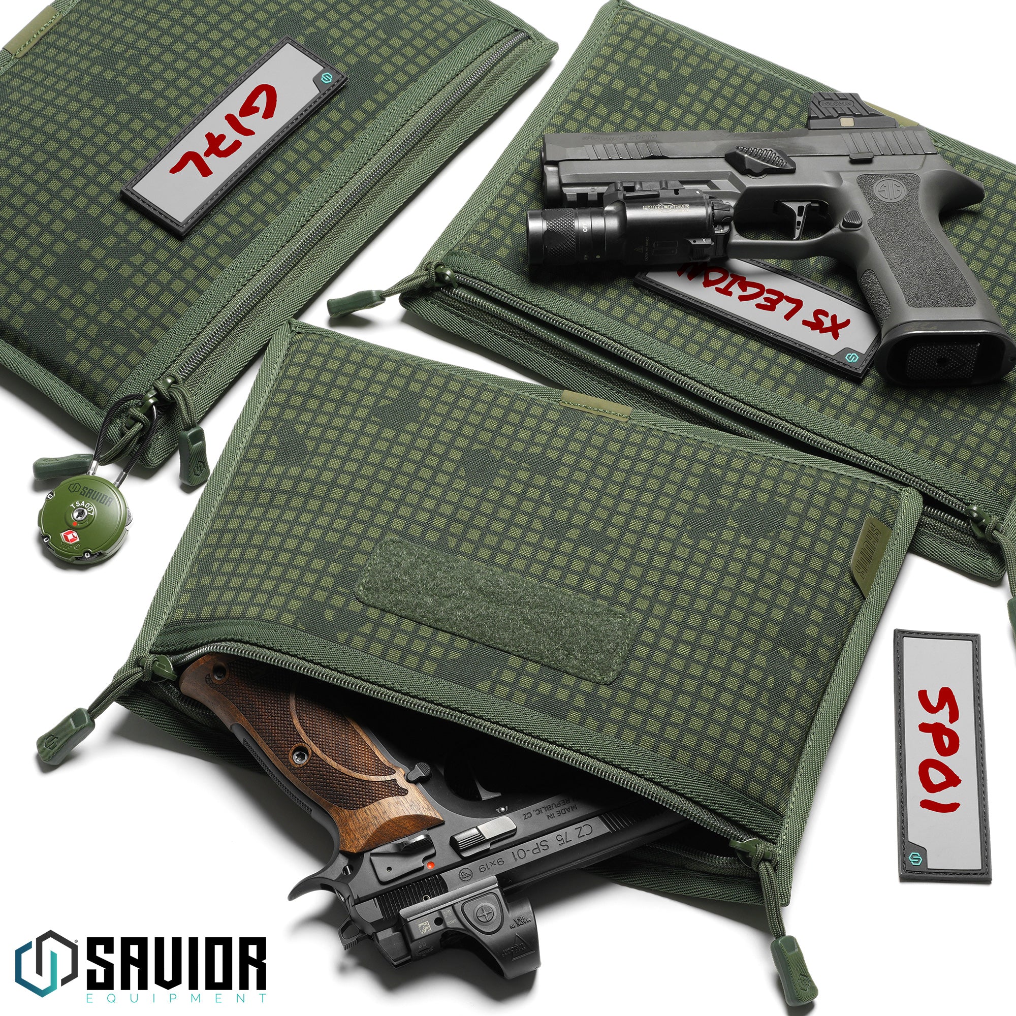 Savior Equipment - Camo Pistol Sleeve For Specialist Range Bag (3-Pack) 10 Savior Equipment - Camo Pistol Sleeve For Specialist Range Bag (3-Pack) - Billede 10