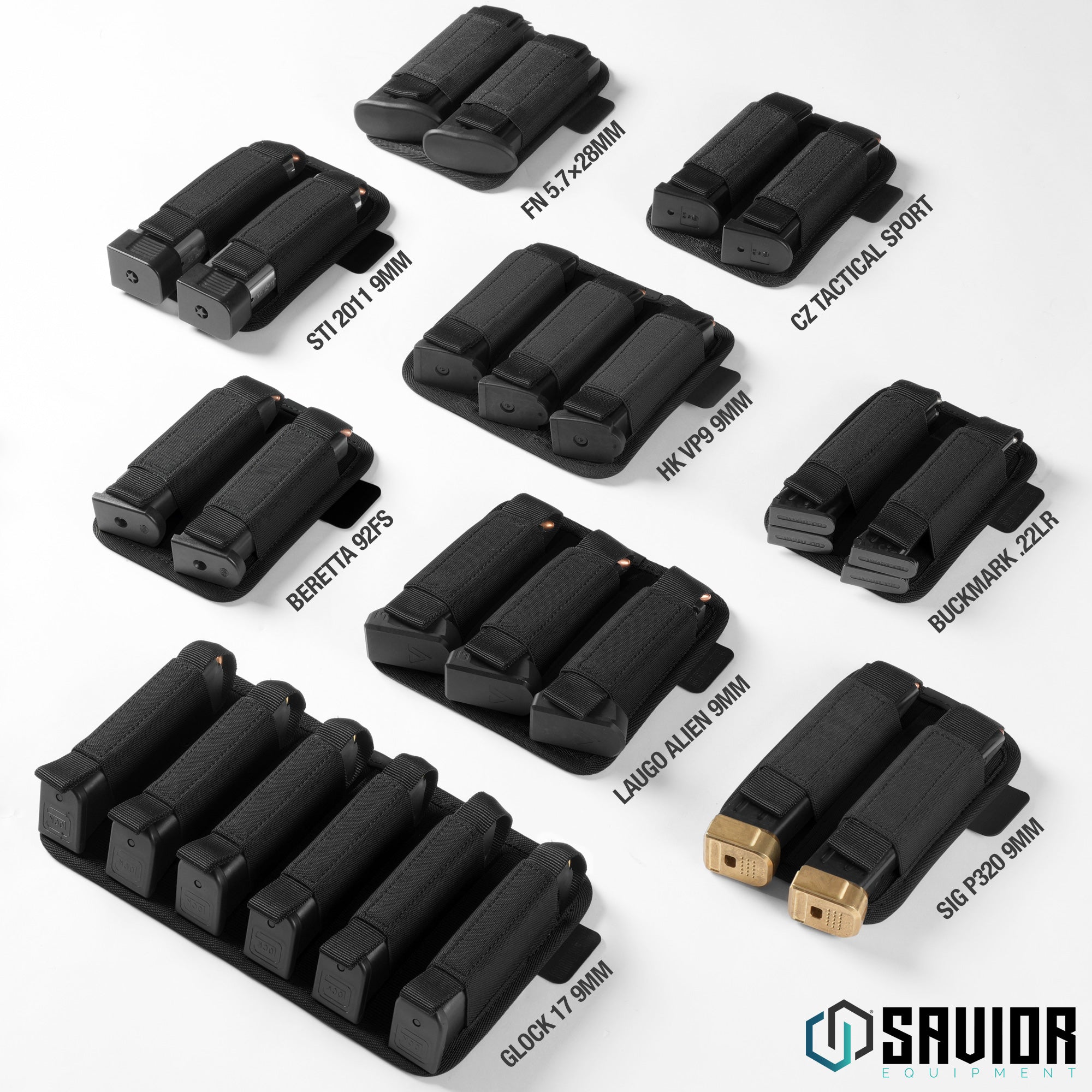 Savior Equipment - Pistol Mag Holder w/ Hook Backing - 2/3/6 Slot 6 Savior Equipment - Pistol Mag Holder w/ Hook Backing - 2/3/6 Slot - Billede 6