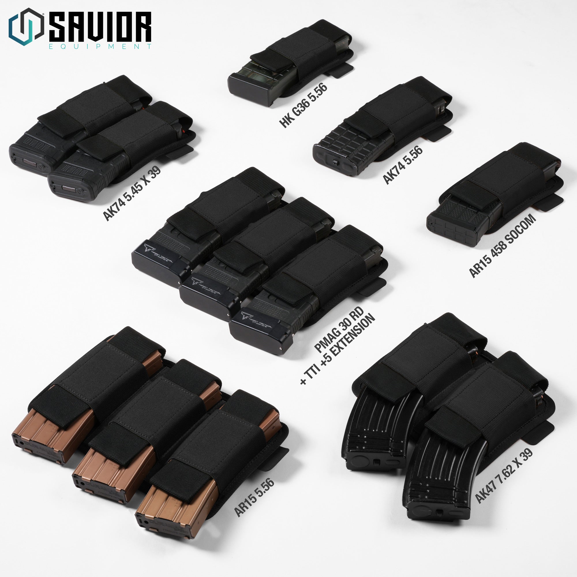 Savior Equipment - AR-15/AK-47 Mag Holder w/ Hook Backing - 1/2/3 Slot 8 Savior Equipment - AR-15/AK-47 Mag Holder w/ Hook Backing - 1/2/3 Slot - Billede 8