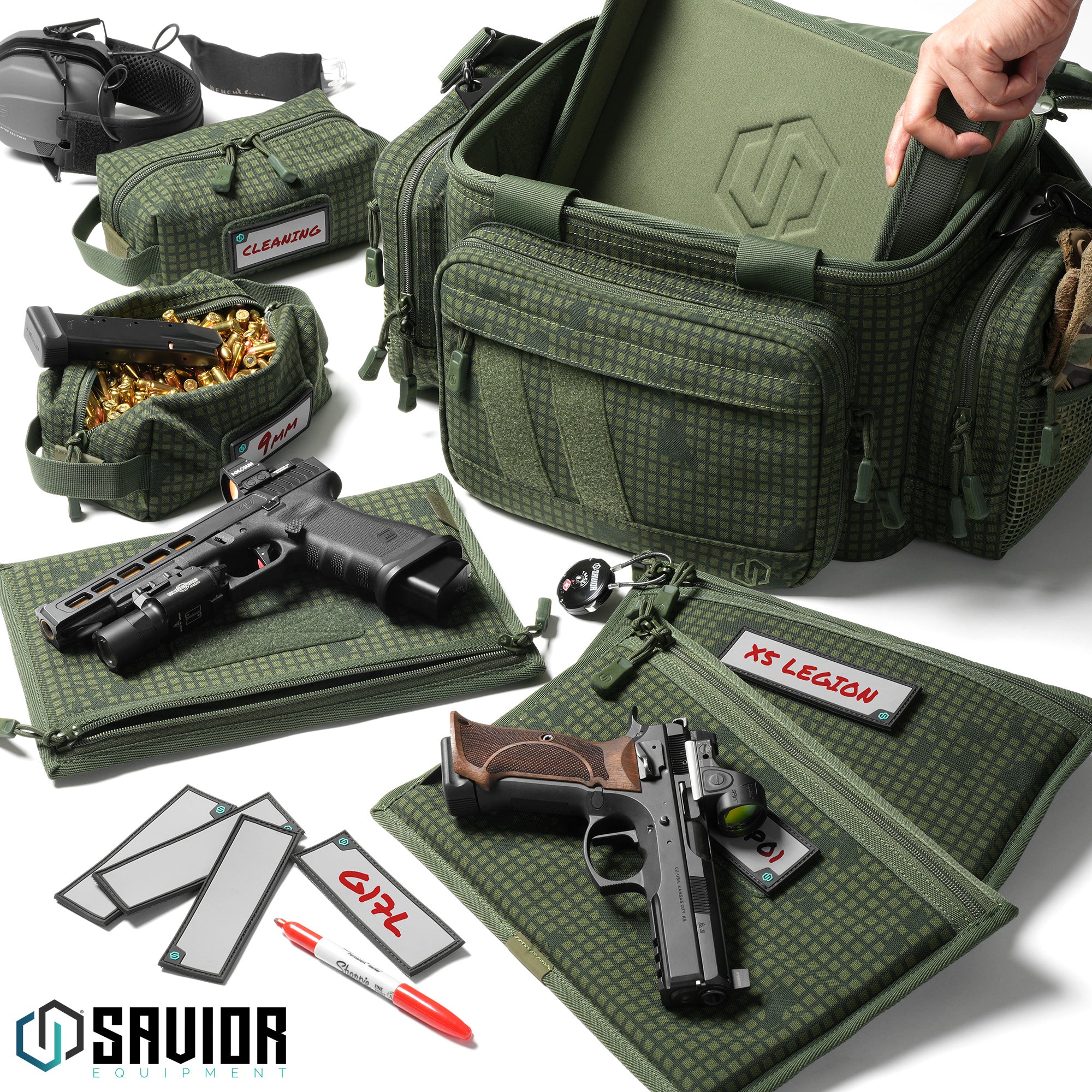 Savior Equipment - Camo Specialist - Range Bag w/ 3 Pistol Sleeves 4 Savior Equipment - Camo Specialist - Range Bag w/ 3 Pistol Sleeves - Billede 4