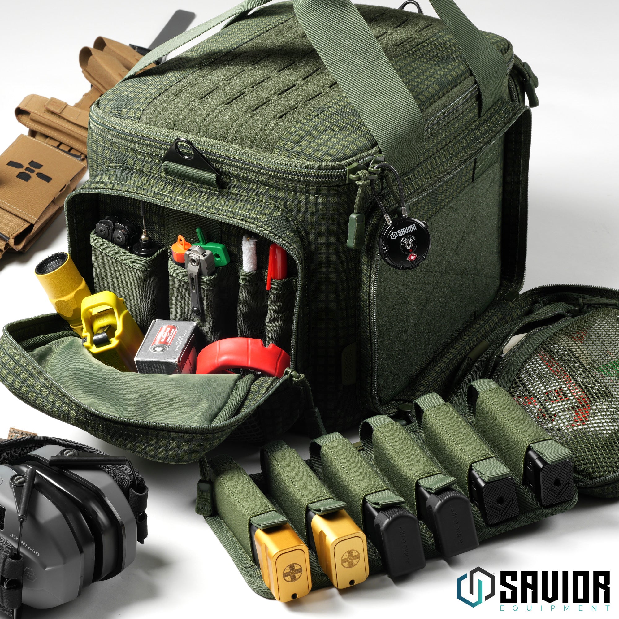 Savior Equipment - Camo Specialist - Range Bag w/ 3 Pistol Sleeves 6 Savior Equipment - Camo Specialist - Range Bag w/ 3 Pistol Sleeves - Billede 6