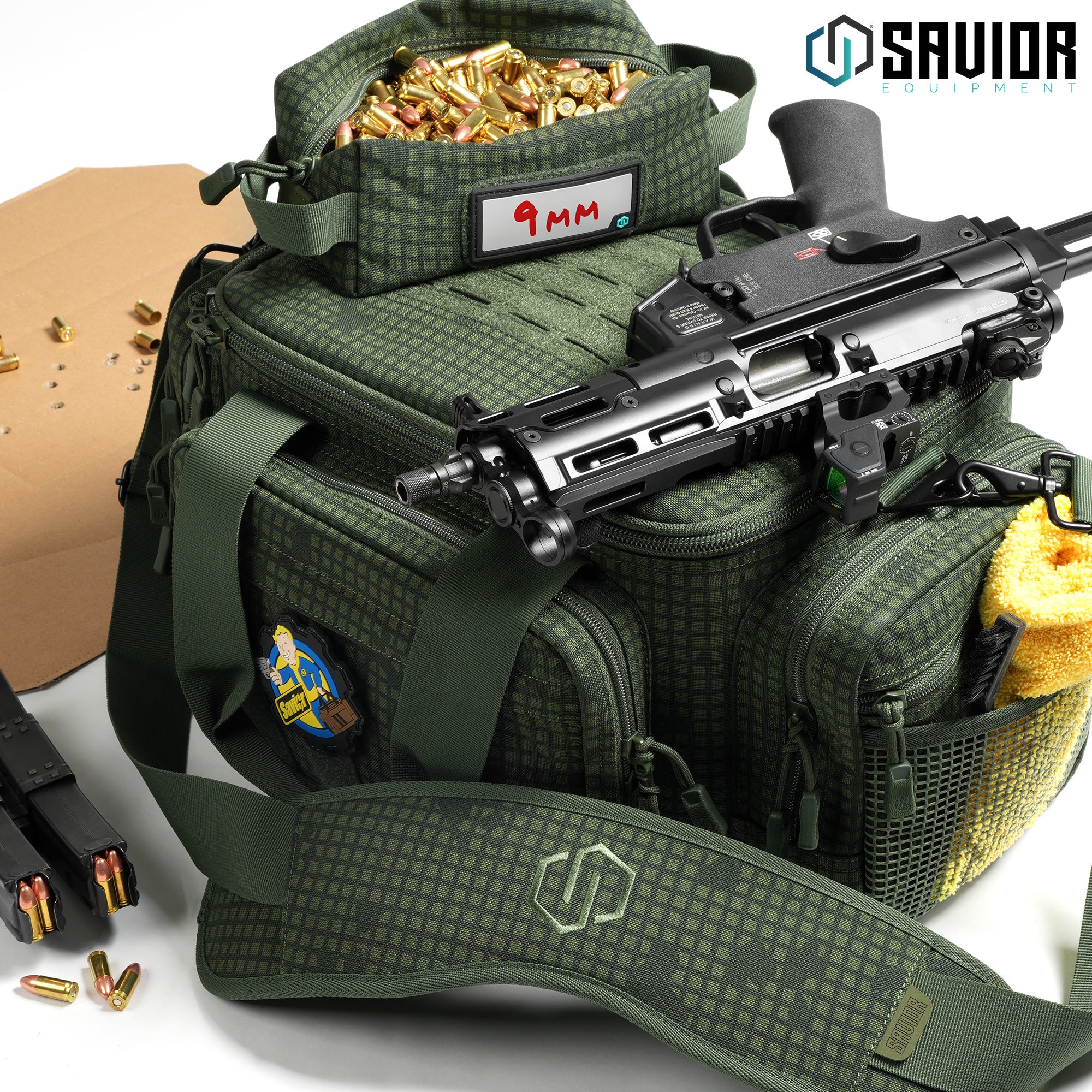 Savior Equipment - Camo Specialist - Range Bag w/ 3 Pistol Sleeves 7 Savior Equipment - Camo Specialist - Range Bag w/ 3 Pistol Sleeves - Billede 7
