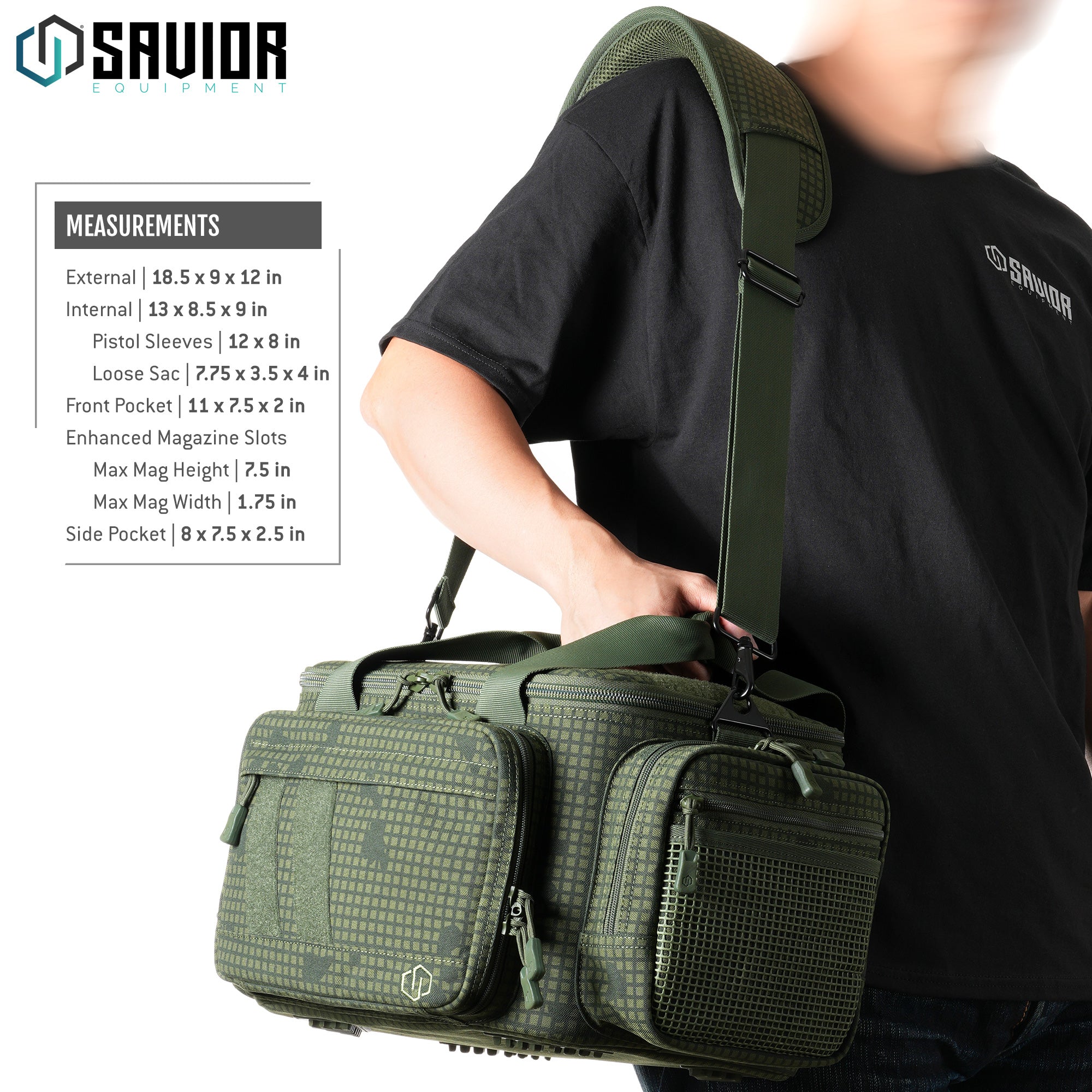 Savior Equipment - Camo Specialist - Range Bag w/ 3 Pistol Sleeves 8 Savior Equipment - Camo Specialist - Range Bag w/ 3 Pistol Sleeves - Billede 8