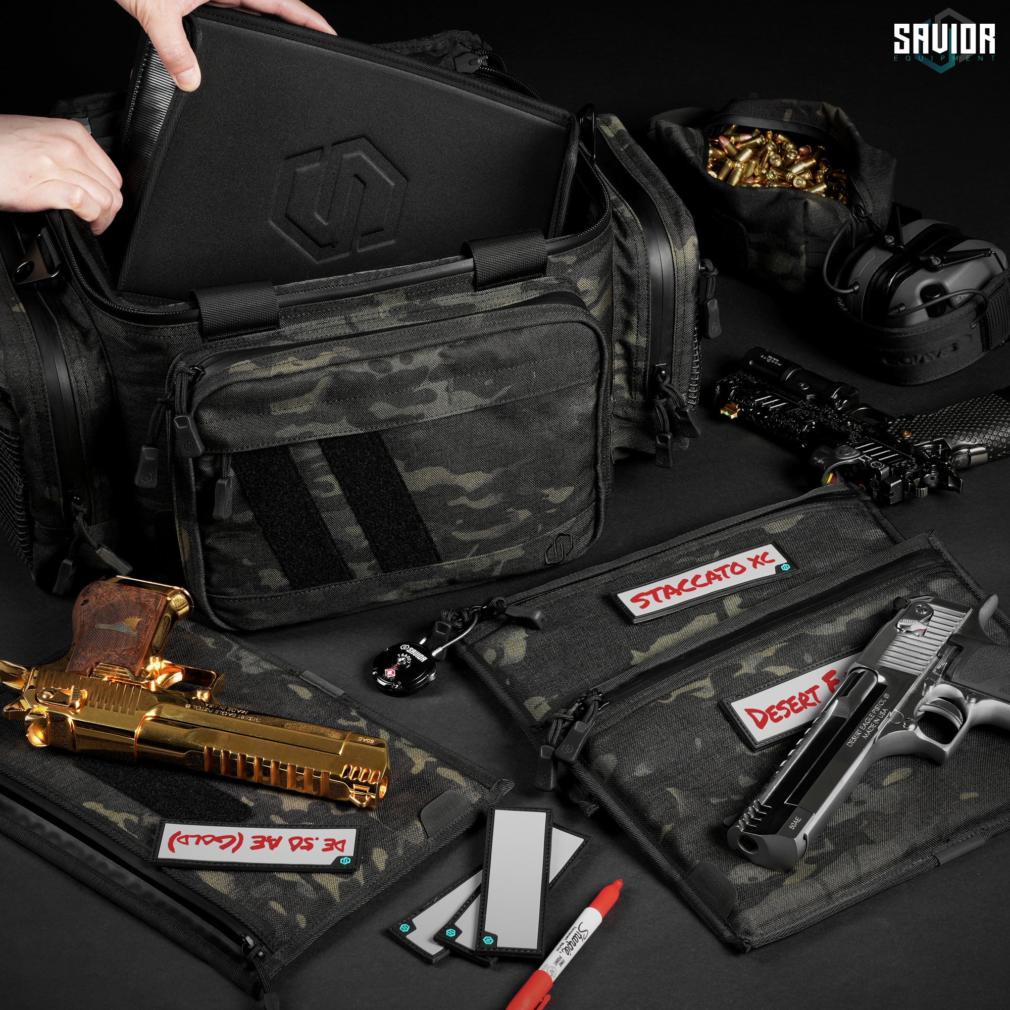 Savior Equipment - MultiCam® Specialist Range Bag w/ 3 Pistol Sleeves 3 Savior Equipment - MultiCam® Specialist Range Bag w/ 3 Pistol Sleeves - Billede 3