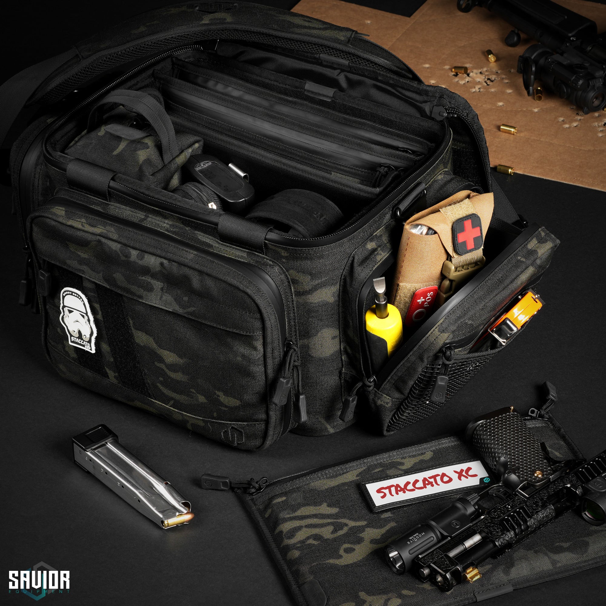 Savior Equipment - MultiCam® Specialist Range Bag w/ 3 Pistol Sleeves 6 Savior Equipment - MultiCam® Specialist Range Bag w/ 3 Pistol Sleeves - Billede 6