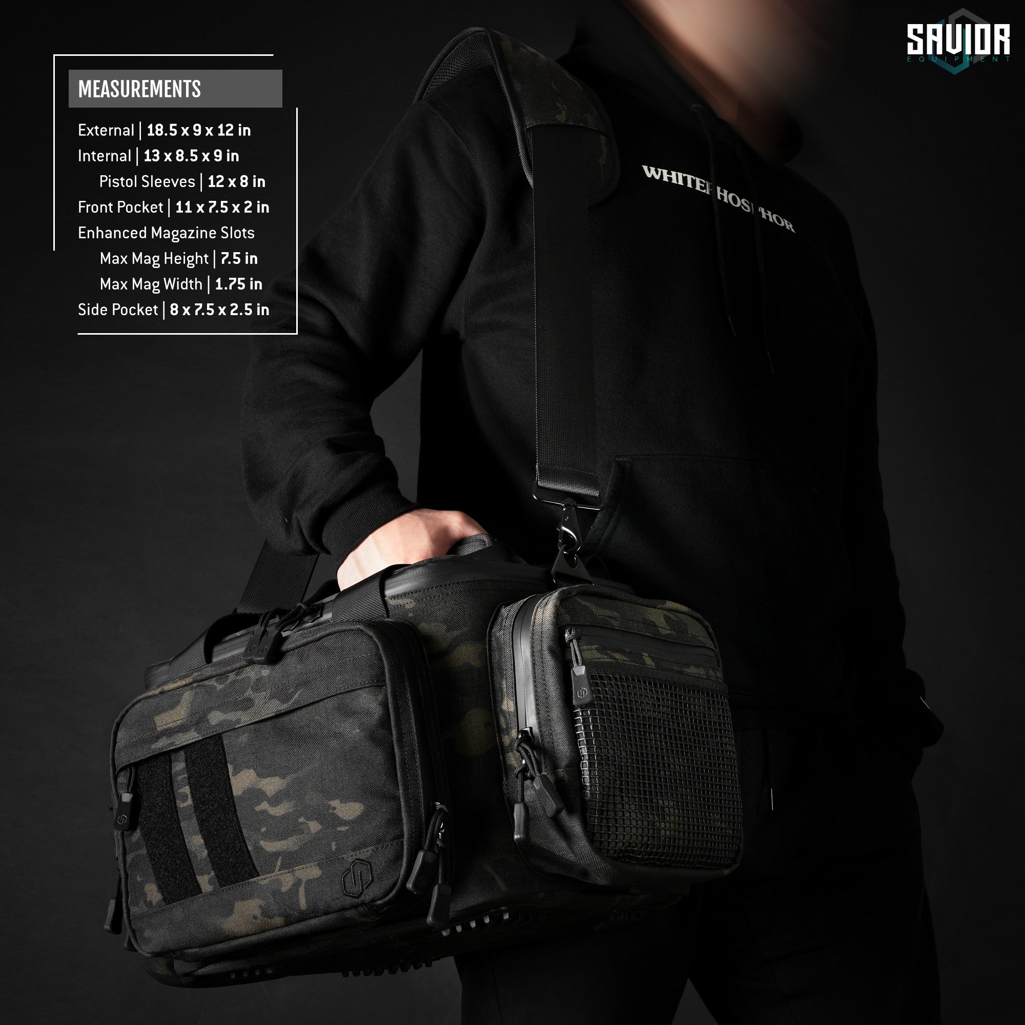 Savior Equipment - MultiCam® Specialist Range Bag w/ 3 Pistol Sleeves 8 Savior Equipment - MultiCam® Specialist Range Bag w/ 3 Pistol Sleeves - Billede 8