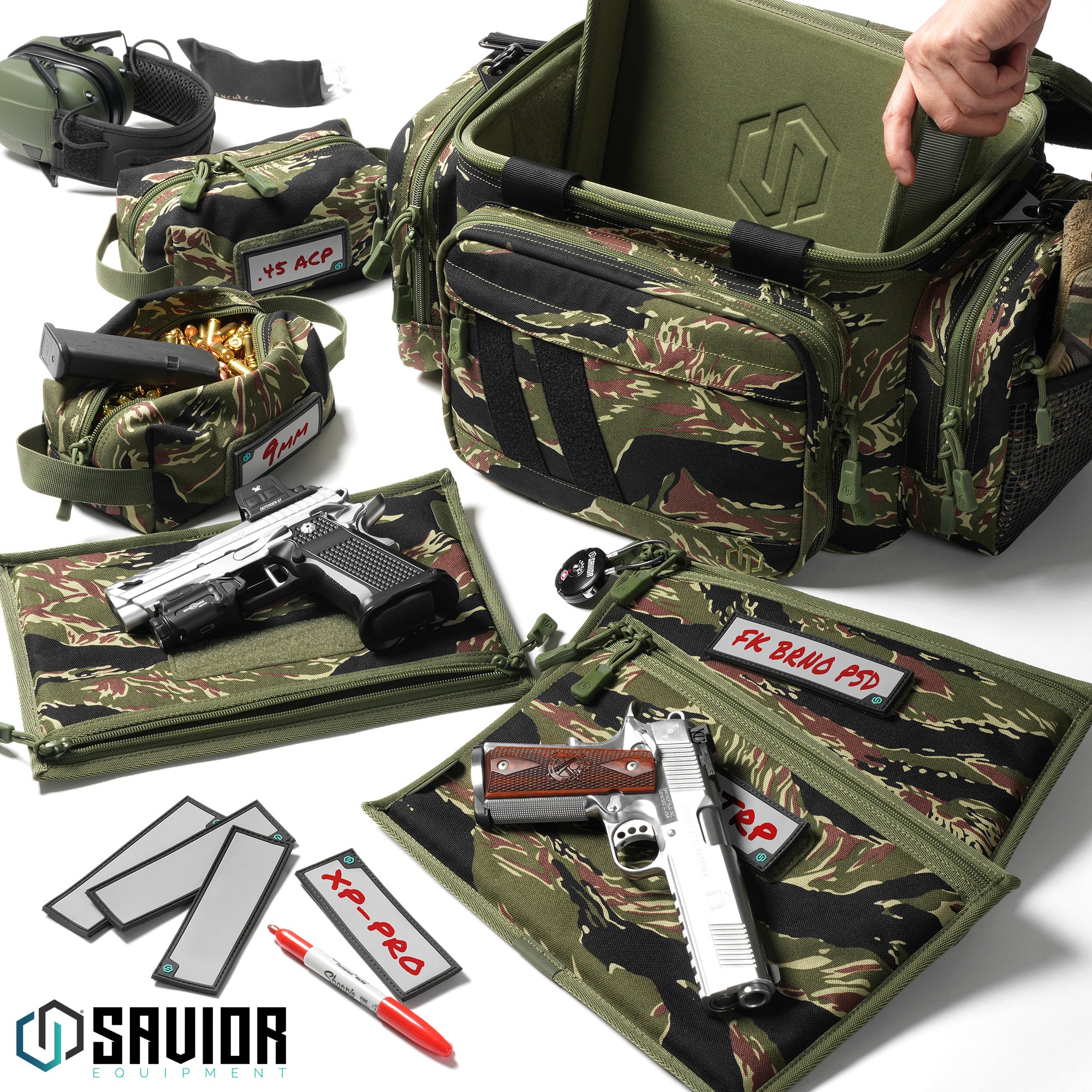 Savior Equipment - Camo Specialist - Range Bag w/ 3 Pistol Sleeves 11 Savior Equipment - Camo Specialist - Range Bag w/ 3 Pistol Sleeves - Billede 11