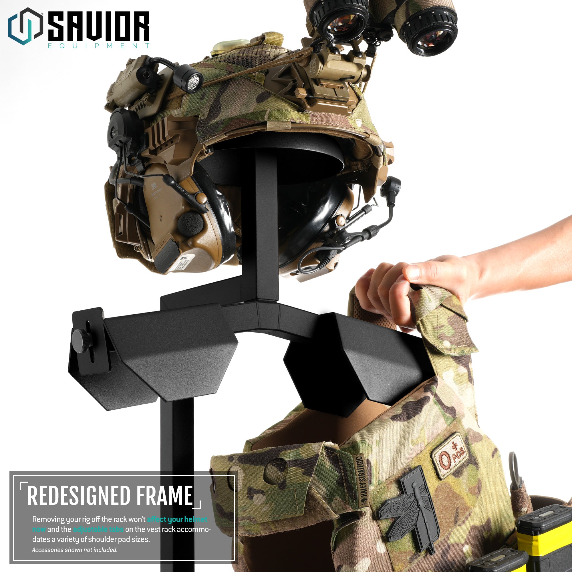Savior Equipment - H.A.B Rack 2.0 - Tactical Gear Stand W/ Rifle Rack 4 Savior Equipment - H.A.B Rack 2.0 - Tactical Gear Stand W/ Rifle Rack - Billede 4