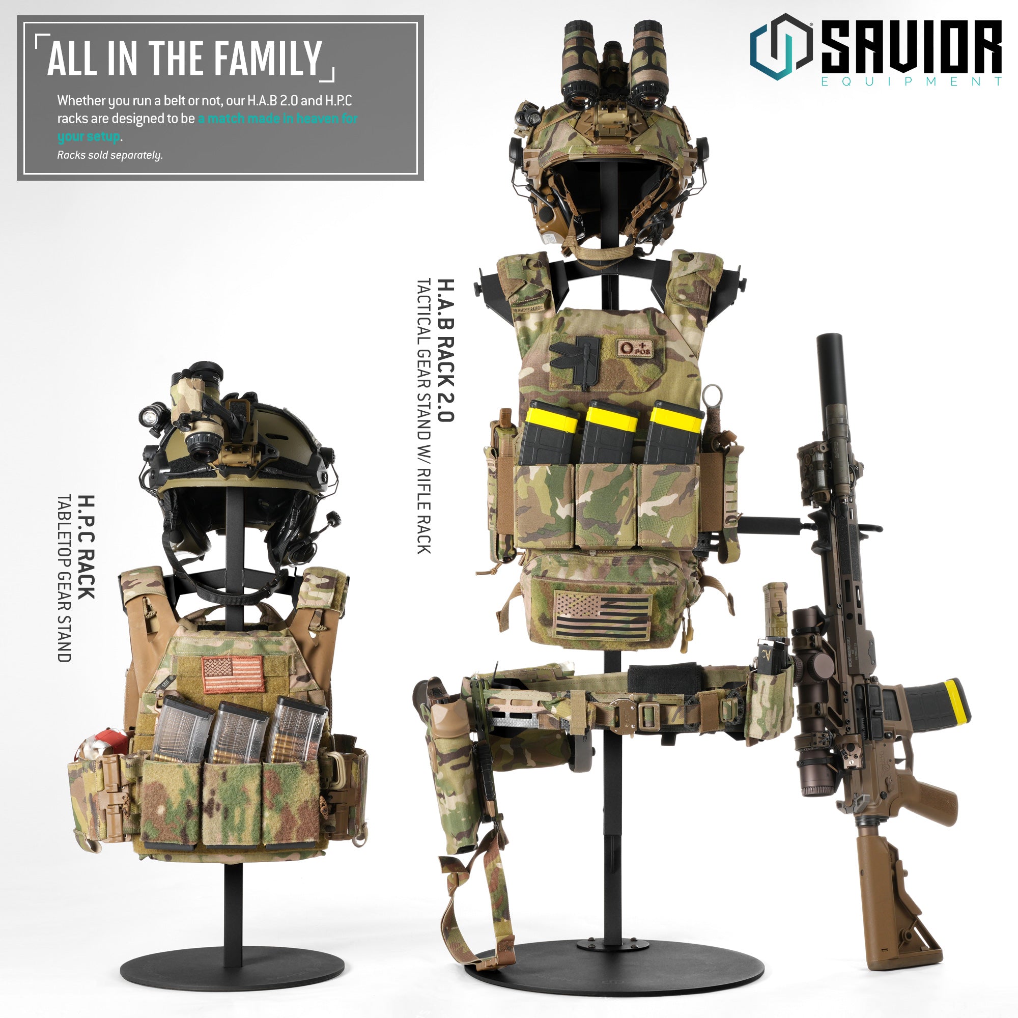 Savior Equipment - H.A.B Rack 2.0 - Tactical Gear Stand W/ Rifle Rack 6 Savior Equipment - H.A.B Rack 2.0 - Tactical Gear Stand W/ Rifle Rack - Billede 6