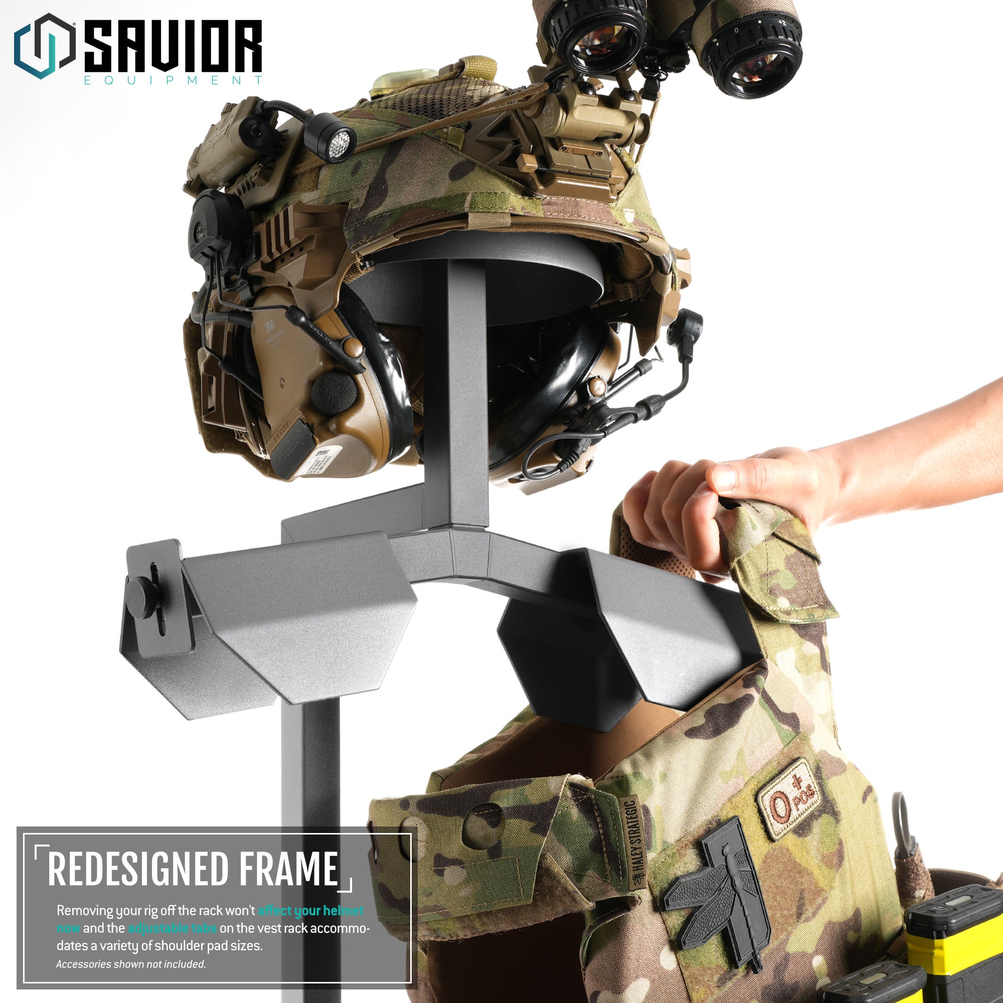 Savior Equipment - H.A.B Rack 2.0 - Tactical Gear Stand W/ Rifle Rack 10 Savior Equipment - H.A.B Rack 2.0 - Tactical Gear Stand W/ Rifle Rack - Billede 10