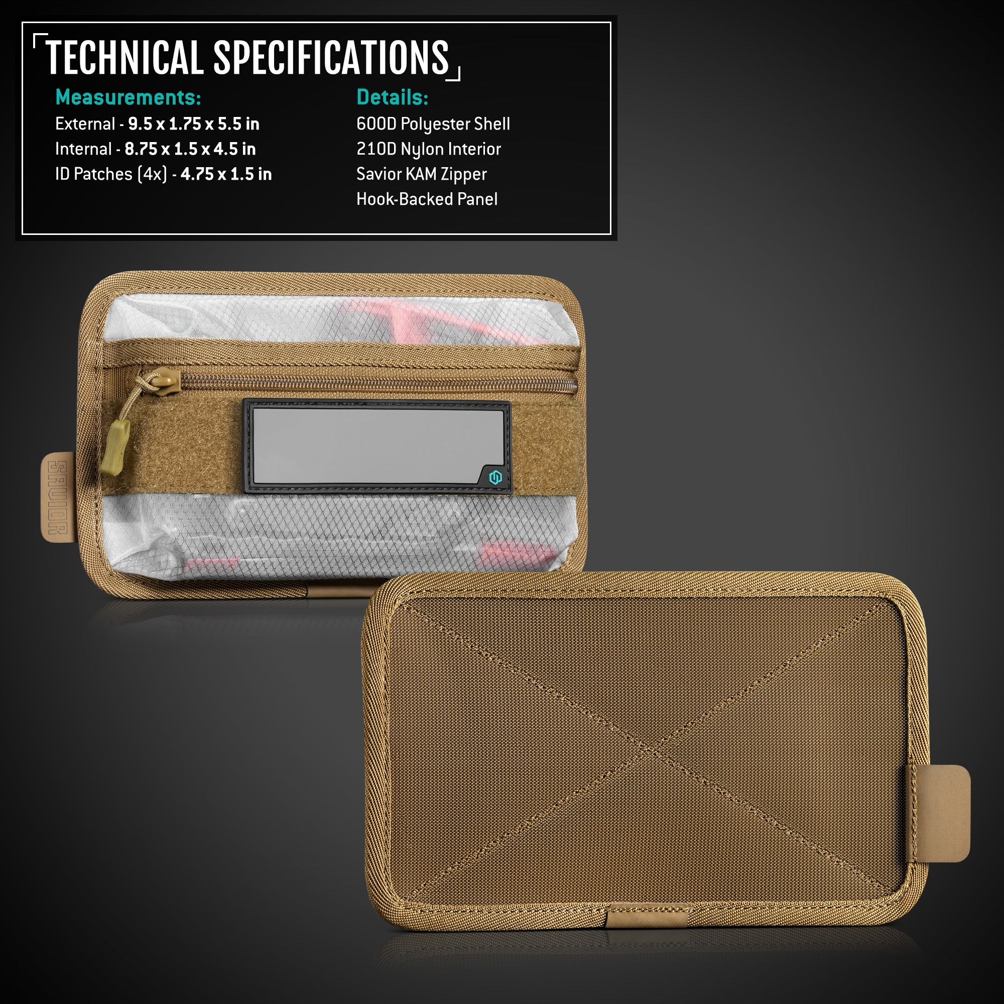 Savior Equipment - CORE Lite 9X5 Pouch w/ Hook Backing (2-Pack) 10 Savior Equipment - CORE Lite 9X5 Pouch w/ Hook Backing (2-Pack) - Billede 10