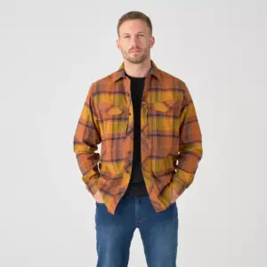 Helikon-Tex - Defender Mk2 Shirt - Nylon Sorona&reg; Blend - Evening Pumpkin Plaid, XS