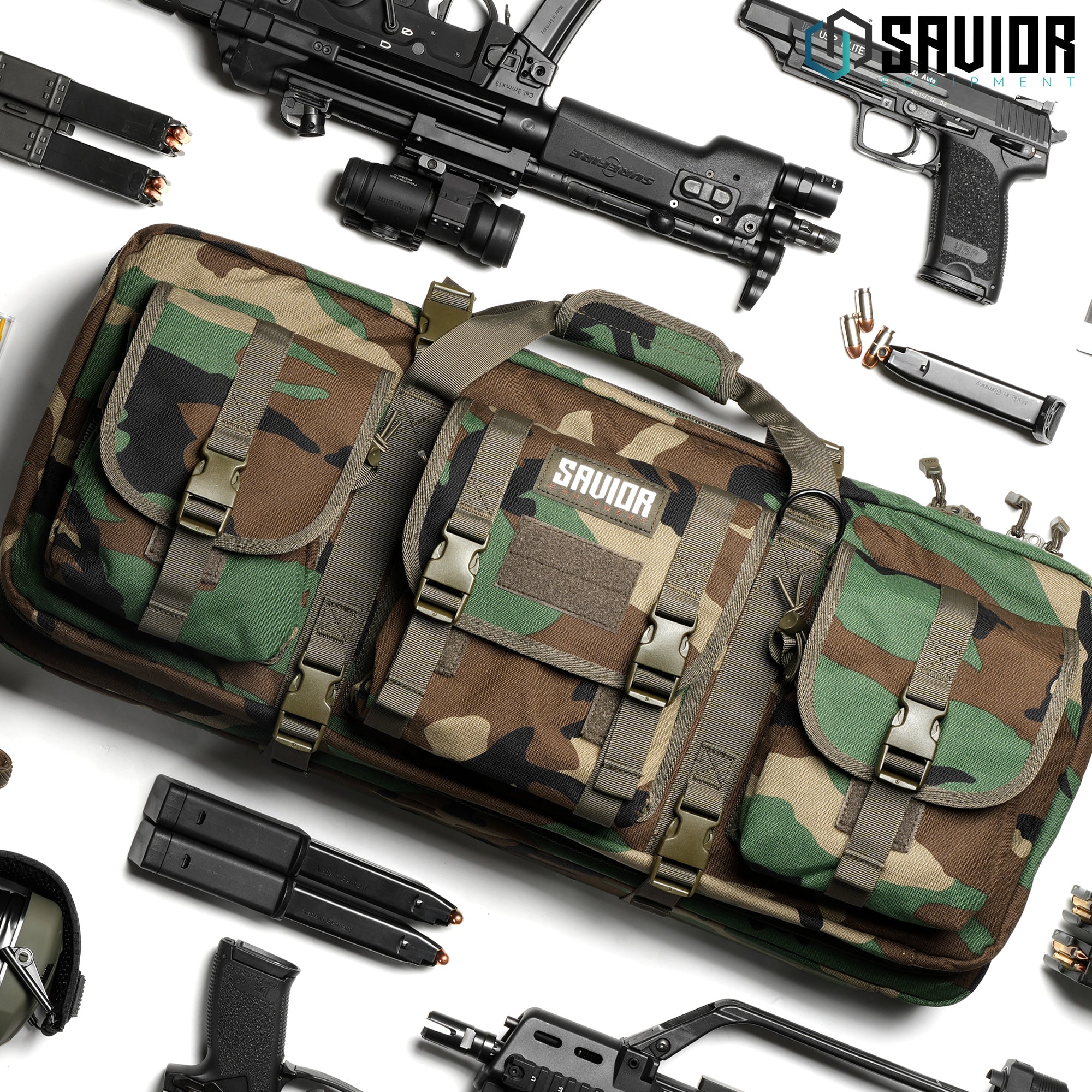 Savior Equipment - Camo American Classic Shorty Double Rifle Bag - 24"/28"/32" 12 Savior Equipment - Camo American Classic Shorty Double Rifle Bag - 24"/28"/32" - Billede 12
