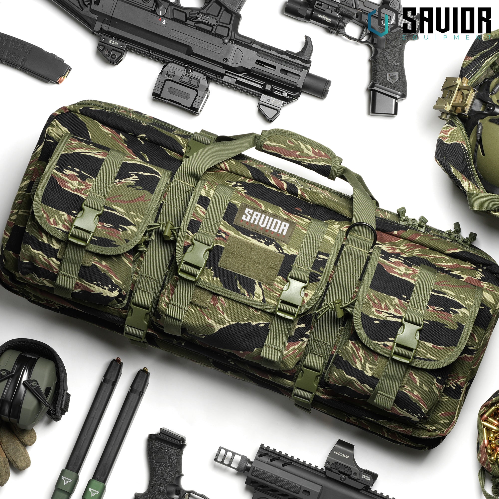 Savior Equipment - Camo American Classic Shorty Double Rifle Bag - 24"/28"/32" 6 Savior Equipment - Camo American Classic Shorty Double Rifle Bag - 24"/28"/32" - Billede 6