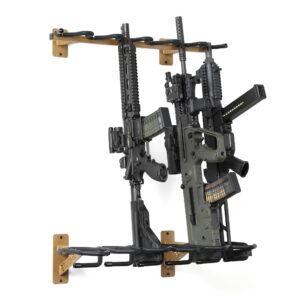 Savior Equipment - Rifle Wall Rack - 6 Slots - RAL 8000 Tan