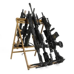 Savior Equipment - Shorty Rifle Rack - 9 Slots - RAL 8000 Tan