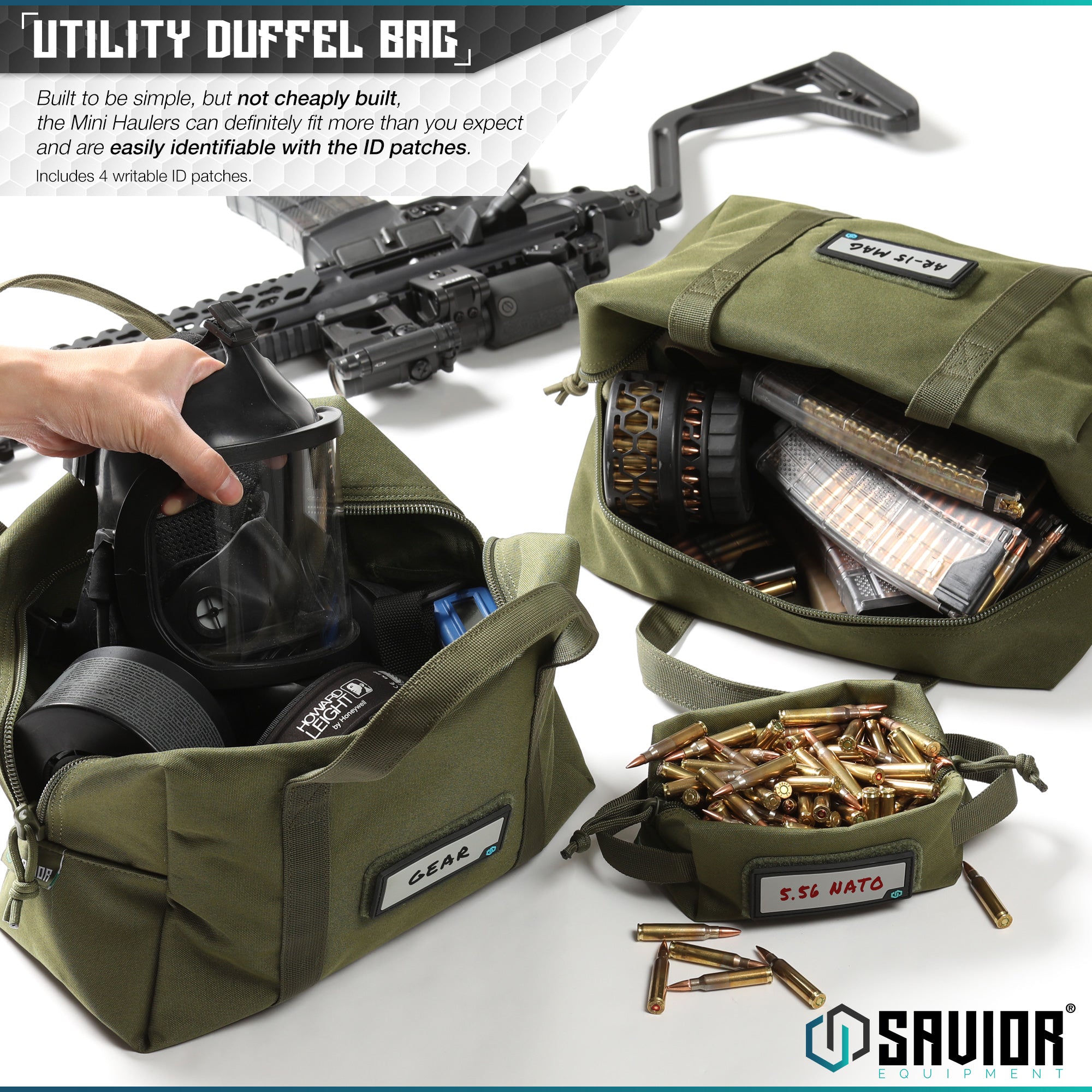 Savior Equipment - Mini Hauler Duffle Bag (2-Pack) 11 Savior Equipment - Mini Hauler Duffle Bag (2-Pack) - Billede 11
