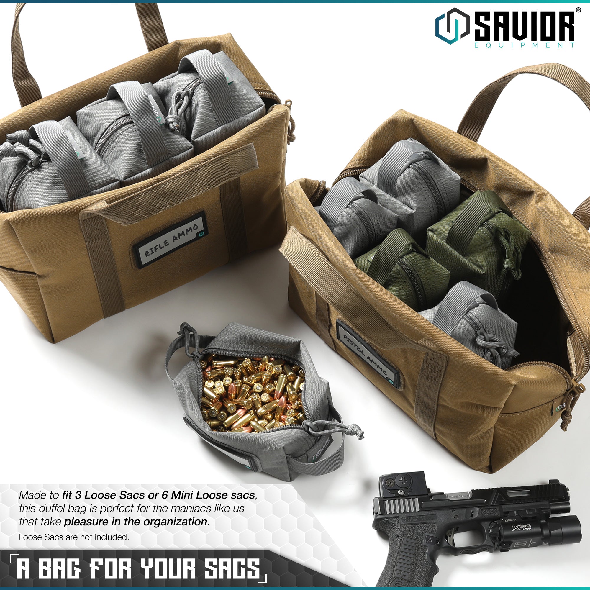 Savior Equipment - Mini Hauler Duffle Bag (2-Pack) 12 Savior Equipment - Mini Hauler Duffle Bag (2-Pack) - Billede 12
