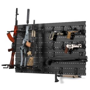 Savior Equipment - Wall Rack System - 10 Panel Kit W/ Attachments - Obsidian Black