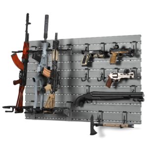 Savior Equipment - Wall Rack System - 10 Panel Kit W/ Attachments - SW Gray