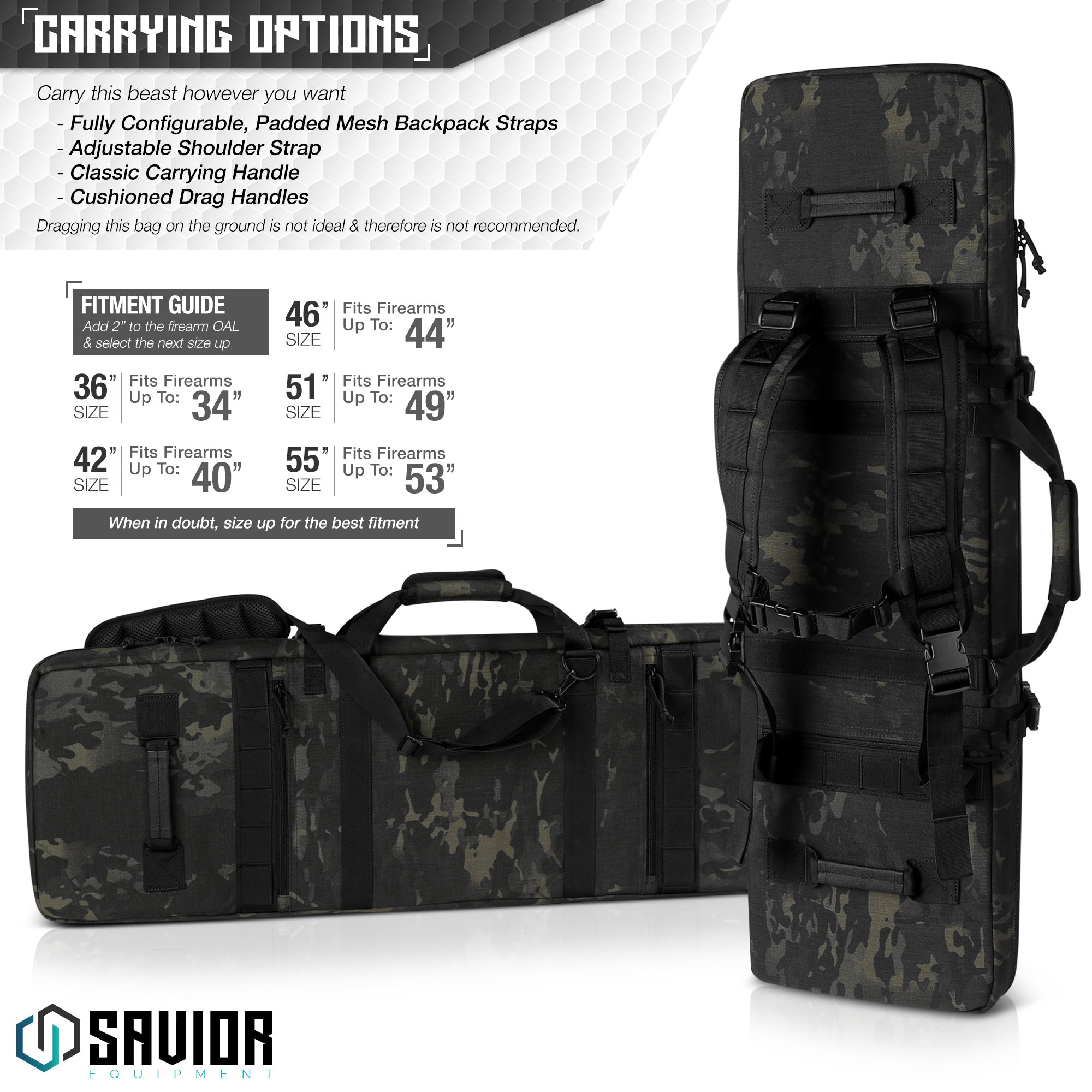 Savior Equipment - MultiCam® Urban Warfare - 36"/42"/46"/51"/55" 7 Savior Equipment - MultiCam® Urban Warfare - 36"/42"/46"/51"/55" - Billede 7