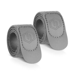 Savior Equipment - Hook & Loop Strap - 1"/1.5" (2-Pack) - SW Gray, 1.0"
