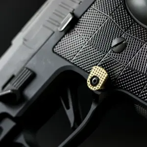 Lok Grips Sig Sauer P320 AXG | SXG | P211 Magazine Release Kit - Brass - Raw, Standard