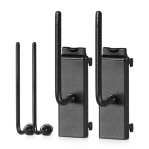 Savior Equipment - Wall Rack System - Adjustable Pistol & Suppressor Rod (2-Pack) - Obsidian Black