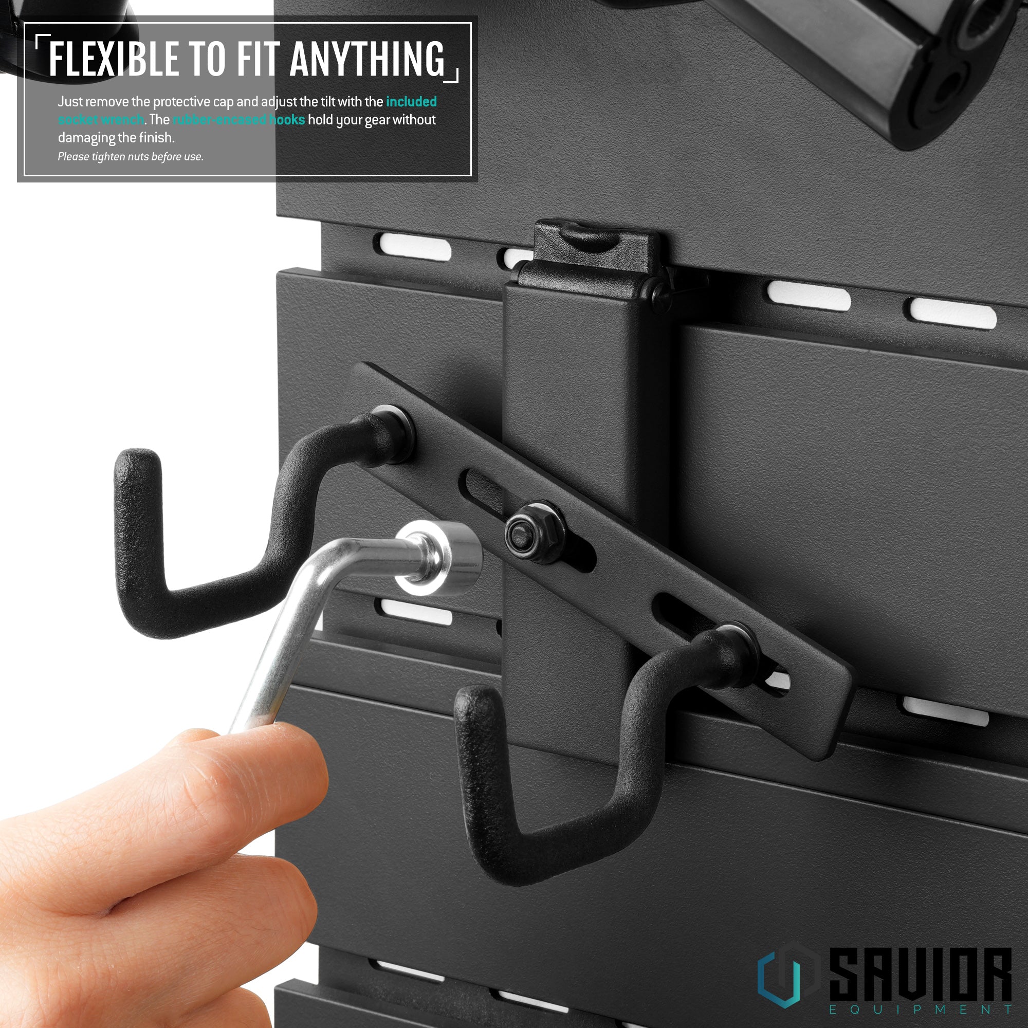 Savior Equipment - Wall Rack System - Adjustable Pistol Hangers (2-Pack) 3 Savior Equipment - Wall Rack System - Adjustable Pistol Hangers (2-Pack) - Billede 3