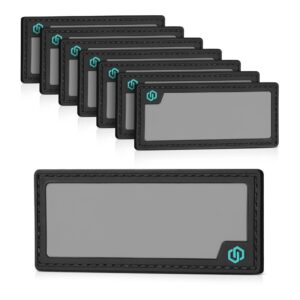 Savior Equipment - Writable ID Patches (8-Pack) - Obsidian Black, 3.5"