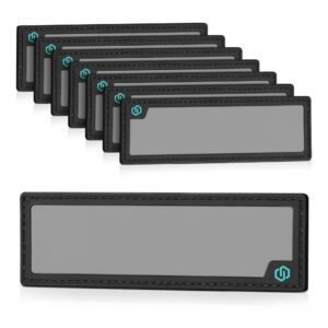 Savior Equipment - Writable ID Patches (8-Pack) - Obsidian Black, 4.75"