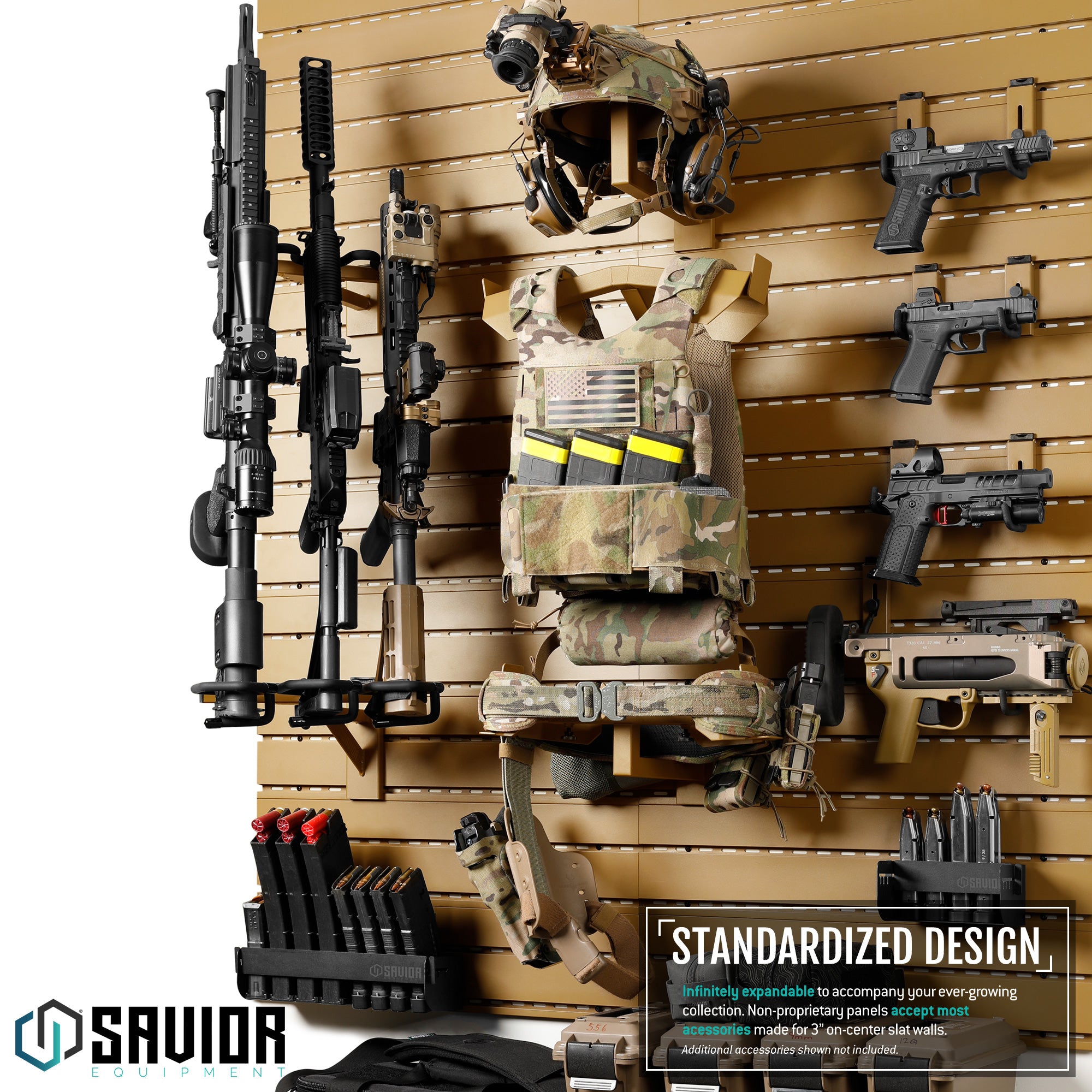 Savior Equipment - Wall Rack System - Belt Rack 4 Savior Equipment - Wall Rack System - Belt Rack - Billede 4