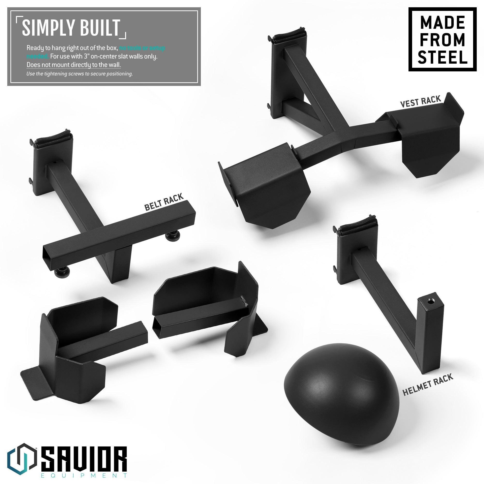 Savior Equipment - Wall Rack System - H.A.B Rack 6 Savior Equipment - Wall Rack System - H.A.B Rack - Billede 6