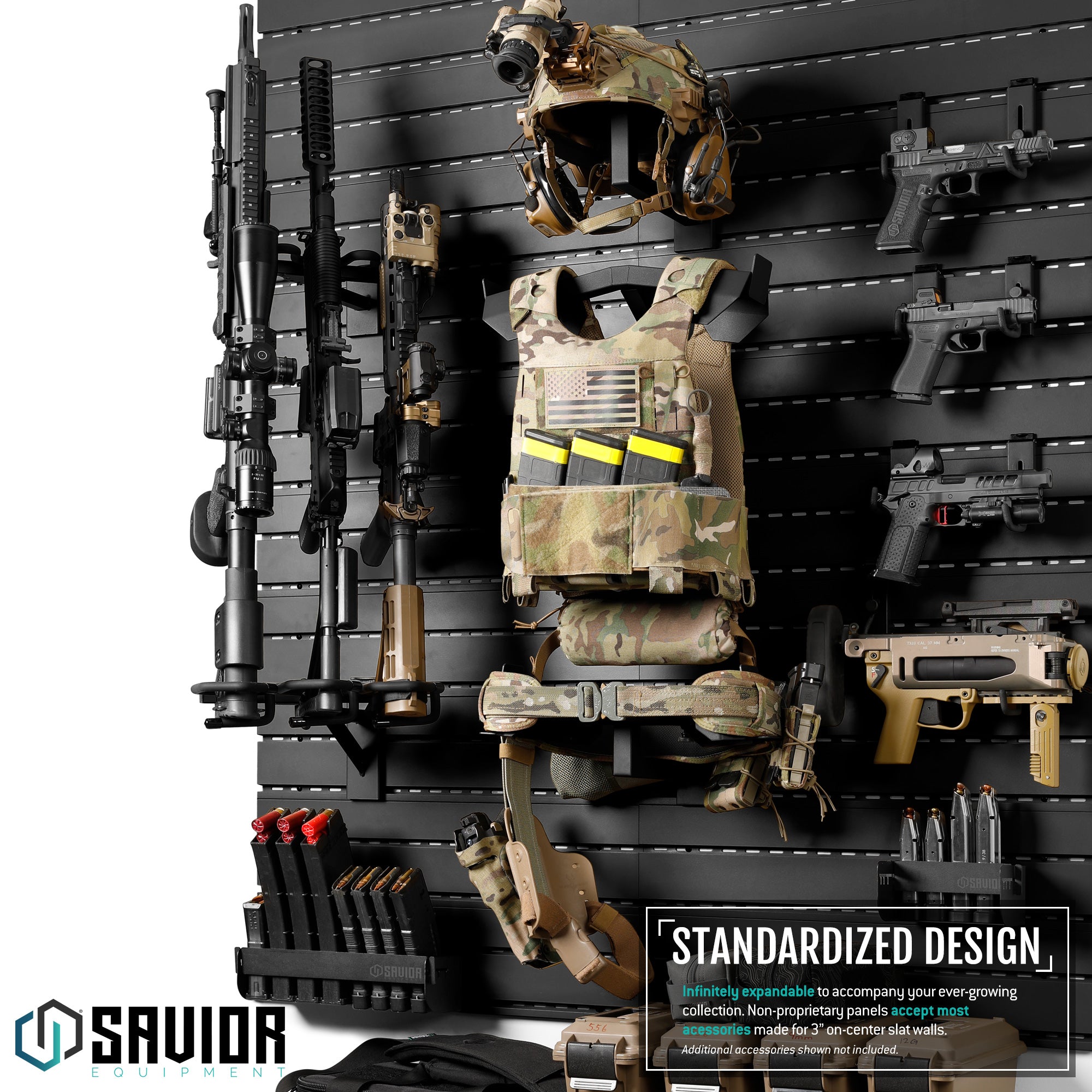 Savior Equipment - Wall Rack System - Helmet Rack 4 Savior Equipment - Wall Rack System - Helmet Rack - Billede 4